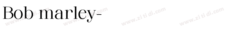Bob marley字体转换